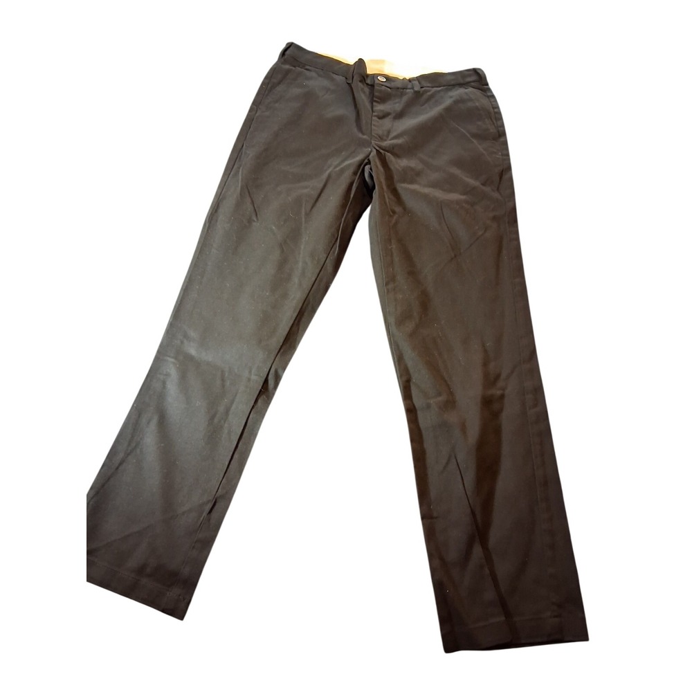 George Chino Pants Mens Size 34x30 Black Cotton Straight Leg